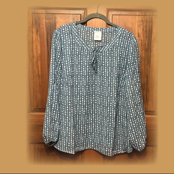 Women's Simply Vera Chiffon Tie Blouse - Size 12 - Picture 1 of 4